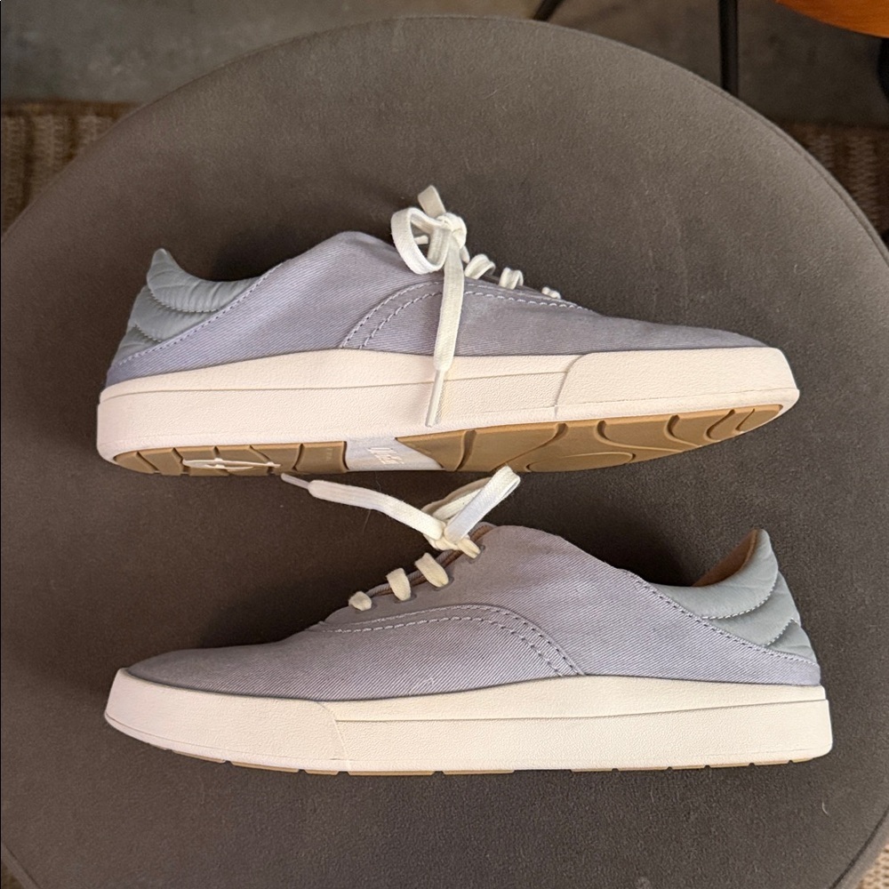 OluKai Kohu Canvas Mist Grey Womens 7.5 Sneakers - Picture 7 of 8